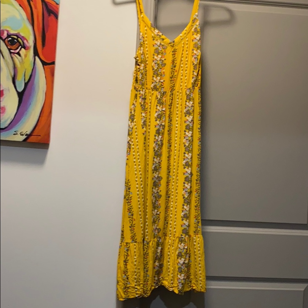 Yellow Midi Dress